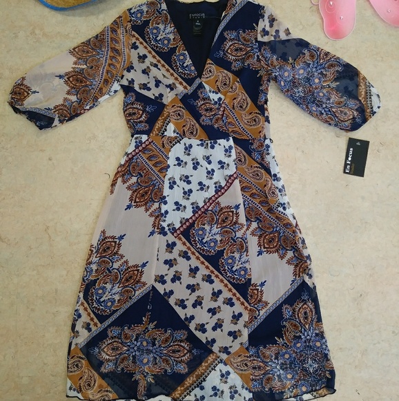 Enfocus Studio Dresses & Skirts - Enfocus Studio Floral Paisley Pattern Dress Size 4